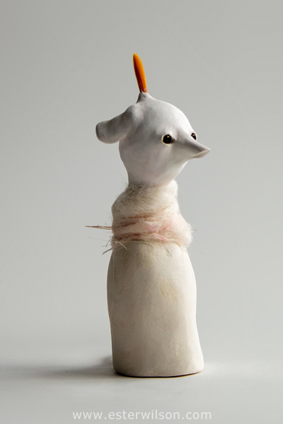 mouse clay sculpture