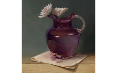 Amethyst Glass Oil Painting