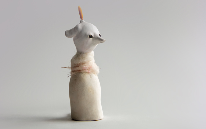 mouse clay sculpture